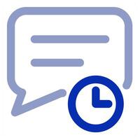 Message On Time vector