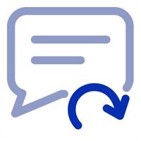 Refresh Message and update icon vector