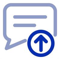 Upload Message and upload icon concept vector