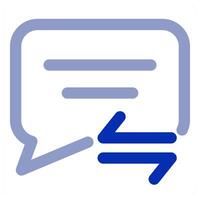 Message Sync concept vector
