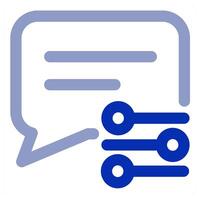 chat and message vector