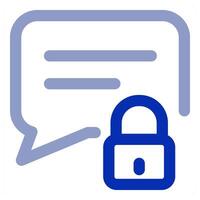 Lock Message icon concept vector