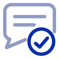 Approve Message icon concept vector
