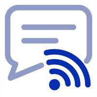 Wifi Message and message icon concept vector