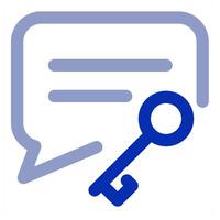 Key Message icon concept vector