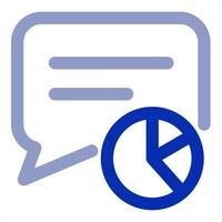 Statistics Message icon concept vector