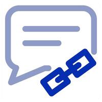 Link Message icon vector