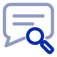 Message Search and search icon concept vector