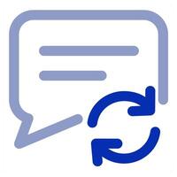 Refresh Message icon vector