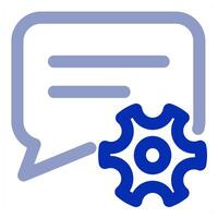 Message Setting icon vector