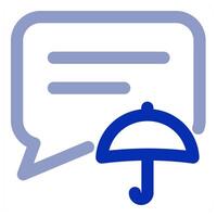 Insurance Message icon concept vector