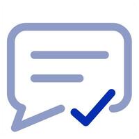 Approve Message icon vector