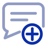 Add Message and create icon vector