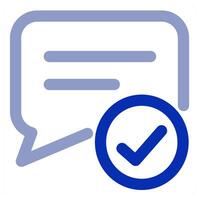 Approve Message concept vector