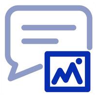 Image Message and image icon concept vector