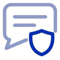 Message Security and security icon concept vector