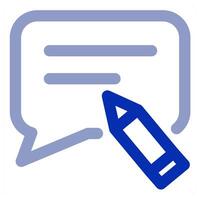 Edit Message and edit icon vector