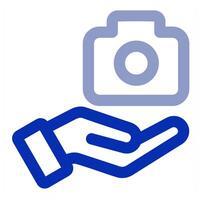 Camera and image vector