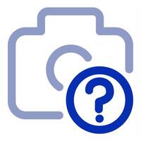 Camera Query icon concept vector