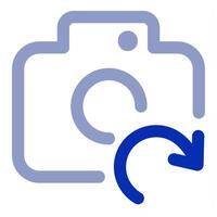 Refresh Camera icon concept vector
