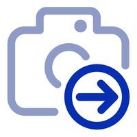 Send Camera icon concept vector