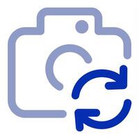 Refresh Camera concept icon vector