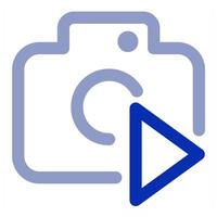 Camera and record concept vector