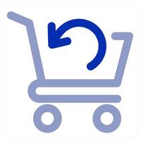 Refresh cart and shopping icon vector