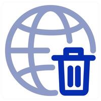 Trash Global and waste vector