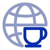 Global and map icon concept vector