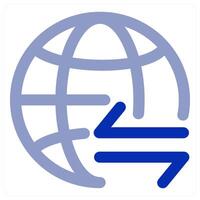 Global Sync and connectivity icon vector