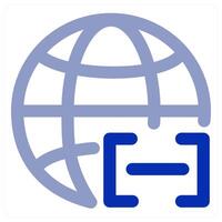 Global and international icon concept vector