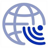 Global Wifi and internet icon vector