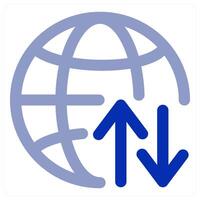 Global Sync and connectivity icon concept vector