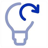 Refresh Idea and innovation vector