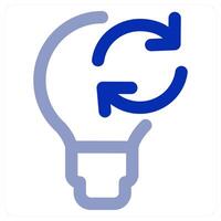 Refresh Idea and innovation icon vector