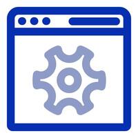 Webpage Setting and configuration vector