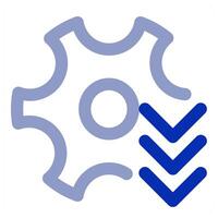 Setting and configuration icon vector