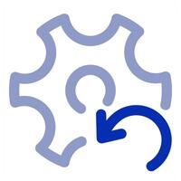 Refresh Setting and configuration icon vector