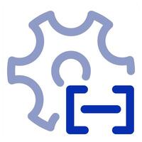 Settings and option icon vector