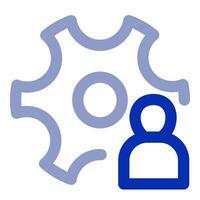 Setting and optimization icon vector
