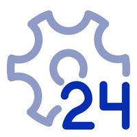 24x7 Service and configuration vector