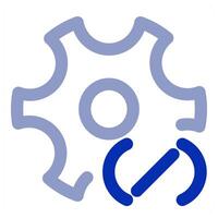 Setting and optimization concept icon vector