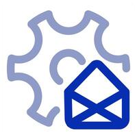 Message Setting and configuration icon vector
