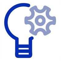 Idea Setting and configuration icon vector