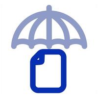 File Insurance and security vector