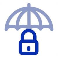 Insurance Protection and security icon concept vector