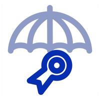 Insurance and protection concept icon vector