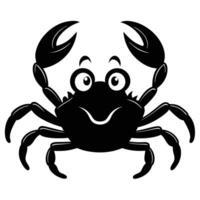 Cartoon Crab With Googly Eyes And Claws Isolated On White Background vector