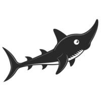Cartoon Goblin Shark Illustration Graphics For Children And Educational Resources vector